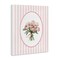 Stupell Industries Peony Bouquet on Gentle Stripes Canvas, design by Christine Simpson Art